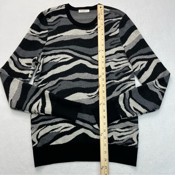 Equipment Femme Womens Wool Crew Neck Zebra Pullover Sweater Size S - Picture 5 of 7